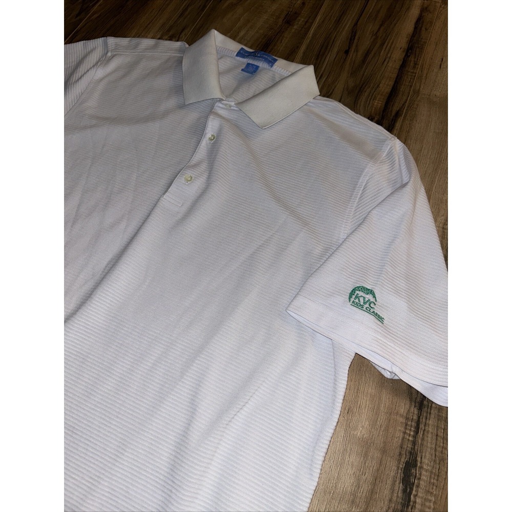 Mens XL Fairway And Greene KVC Kids Classic Polo, White